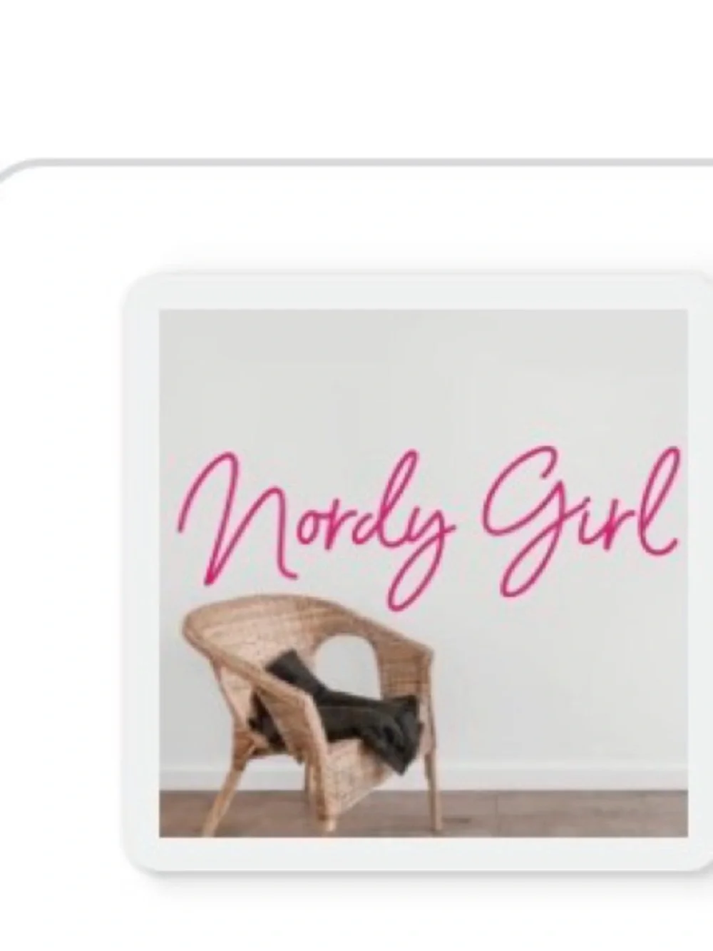 ‘Nordy Girl’ Neon Sign Wall Decor